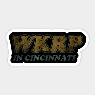 WKRP in Cincinnati Vintage Distressed Sticker